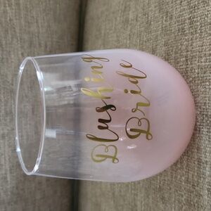 Blushing Bride Wine Glass -NWOT